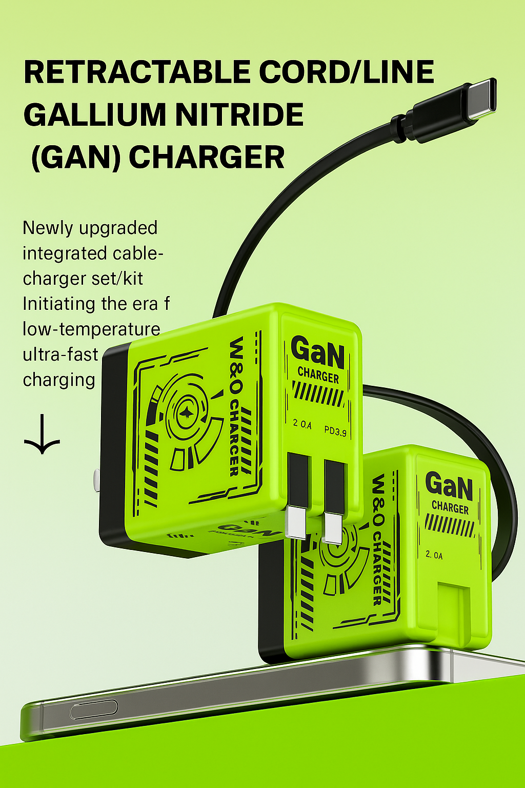 2-in-1 GaN 120w Fast Charger,
