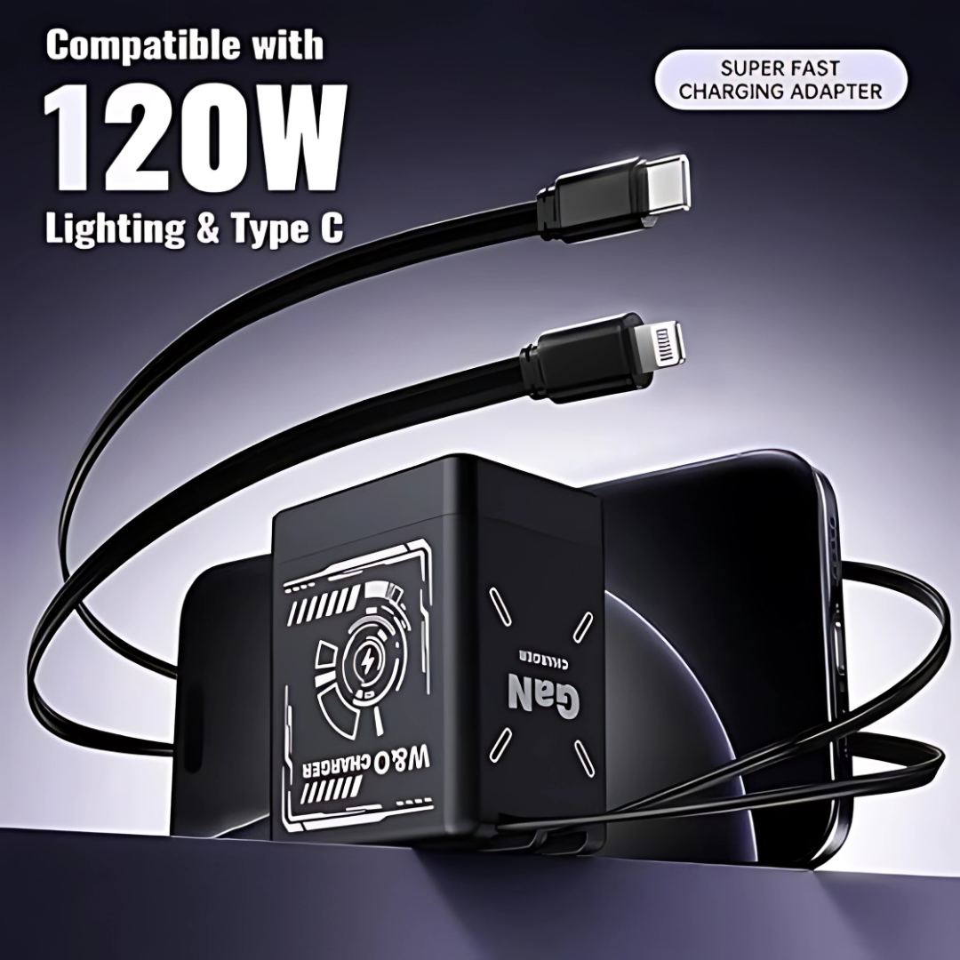 2-in-1 GaN 120w Fast Charger,